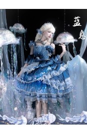Yingluofu Azure Breath JSK(Leftovers/Full Payment Without Shipping Cost)